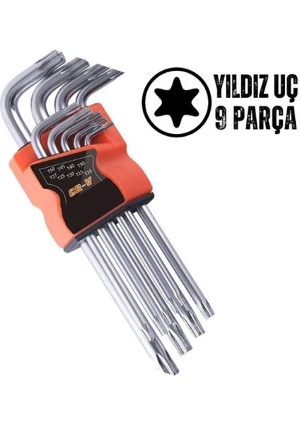 Yıldız Torx Combination 9 Parça Alyan Seti fiyatları