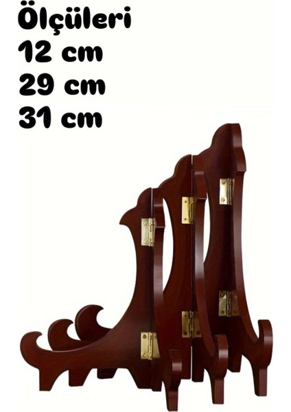 Ahşap Teşhir Ayak Seti 3 Lü 31CM-29CM-12CM