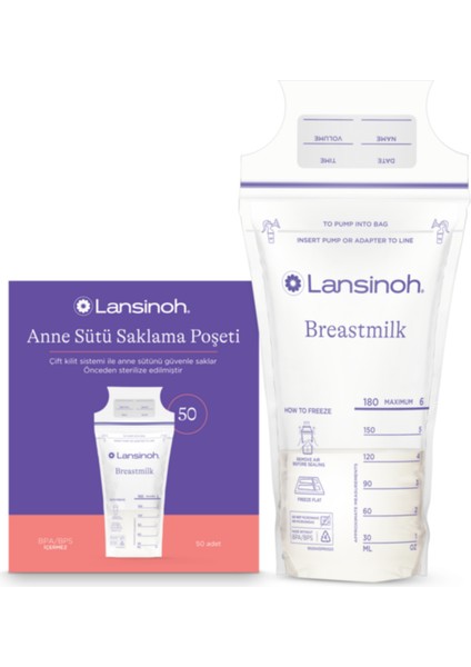 ® Anne Sütü Saklama Poşeti 50+25'li Avantaj Paketi (75 Adet) fiyatları