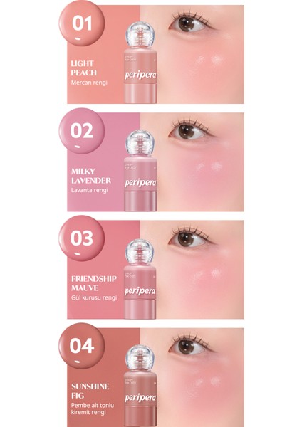 Ince Yapılı, Ciltle Bütünleşen, Pigmentli Likit Allık Perıpera Syrupy Tok Cheek (06 Nutty Milktea) indirimleri