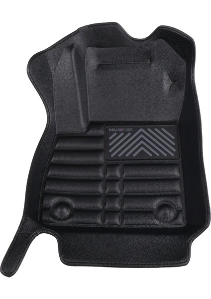 Deluxrider Ford Courier 2023-GÜNÜMÜZ Uyumlu Ithal, Suni Deri, Eva Dolgulu Havuzlu 5d Paspas