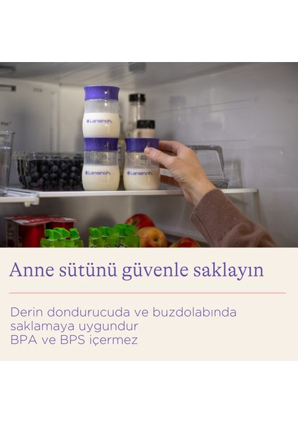 ® Anne Sütü Saklama Şişeleri 4 Adet + 50'li Süt Saklama Poşeti Avantaj Paketi indirimleri