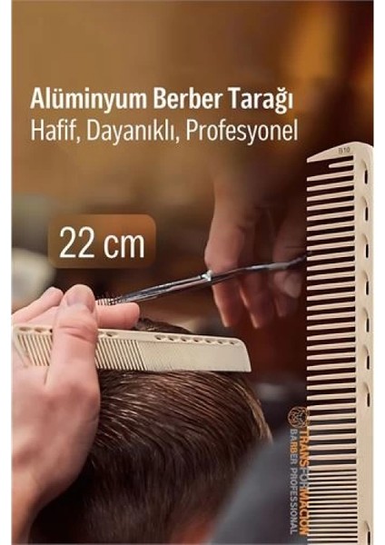Modacar 22 cm Alüminyum Saç Kesim Tarağı – Berber Tarağı -Hafif, Dayanıklı, Profesyonel fiyatları