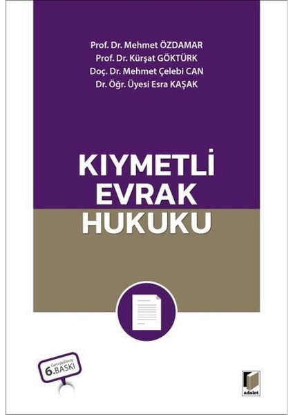 Kıymetli Evrak Hukuku