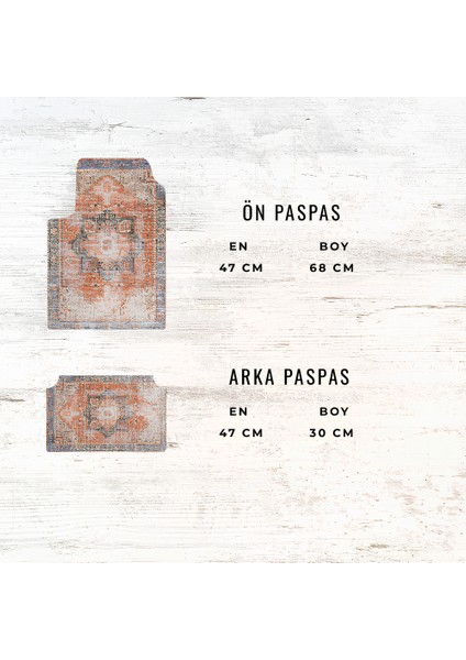 Şık ve Otantik Halı Desenli Araba Paspası – 4’lü Set fırsatları