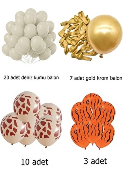 Safari Desenli Doğum Günü Konsepti Parti Kutlama Doğum Günü Konsepti fiyatları