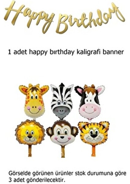 Safari Desenli Doğum Günü Konsepti Parti Kutlama Doğum Günü Konsepti modelleri