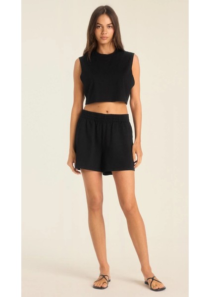 Bağcıklı Yırtmaç Detaylı Eşofman Şort indirimleri