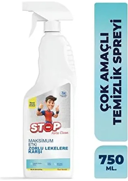 750 ml Anti Alerjik Leke Çıkarıcı Maksimum Etkili Çok Amaçlı Temizlik Spreyi