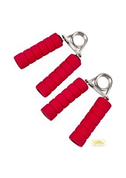 Sünger Kaplı Çelik El Yayı - Kırmızı