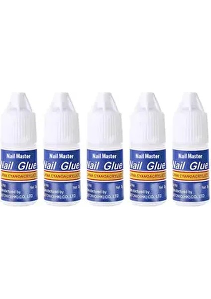 5'li Takma Tırnak Yapıştırıcı 3 gr Hızlı Etki 5 Adet Kullanım Kolaylığı