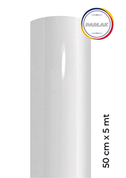 Parlak Beyaz Yapışkanlı Kaplama Folyosu 50 cm x 5 mt