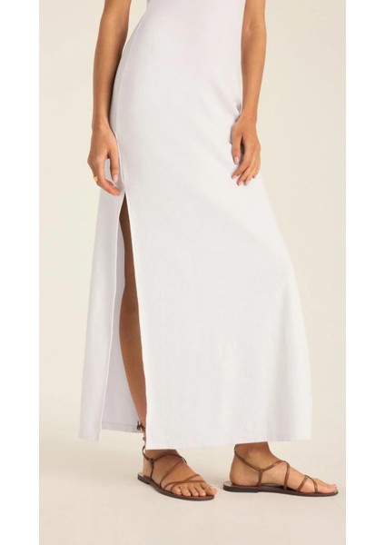 Yırtmaçlı Halter Yaka Atlet Kesim Ribana Elbise fırsatları