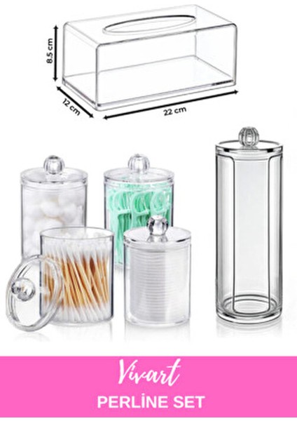 6 Parça Perline Makyaj Organizer Düzenleyici Set