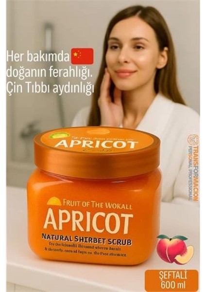 Modacar Profesyonel Şeftali Doğal Peeling - Tüm Vücut Scrub 600 ml