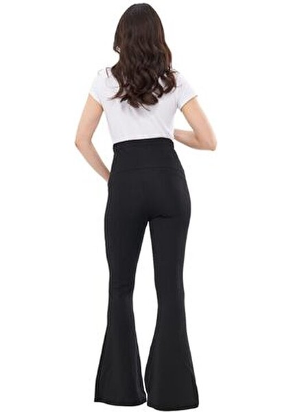 MYRA8120 Toparlayıcı Ince Dalgıç Ispanyol Paça Beli Ayarlanabilir Hamile Tayt fırsatları