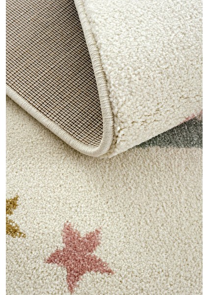 Cool Kids 25 Pastel Çocuk Odası Halısı Hav Toz Vermez Yumuşak Dokulu Bebek Odası Halısı