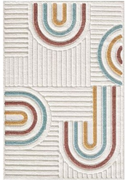 Elit Bukleli Multi Renkler Yumuşak Peluş Post Shaggy Çocuk Odası Oturma Odası Salon Halısı 0906A