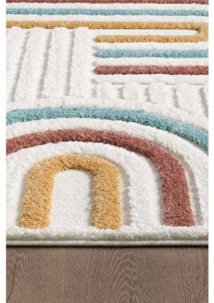 Elit Bukleli Multi Renkler Yumuşak Peluş Post Shaggy Çocuk Odası Oturma Odası Salon Halısı 0906A fiyatları