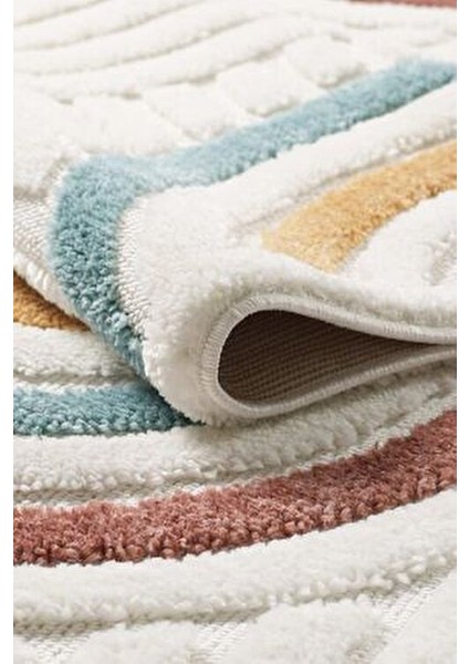 Elit Bukleli Multi Renkler Yumuşak Peluş Post Shaggy Çocuk Odası Oturma Odası Salon Halısı 0906A fırsatları