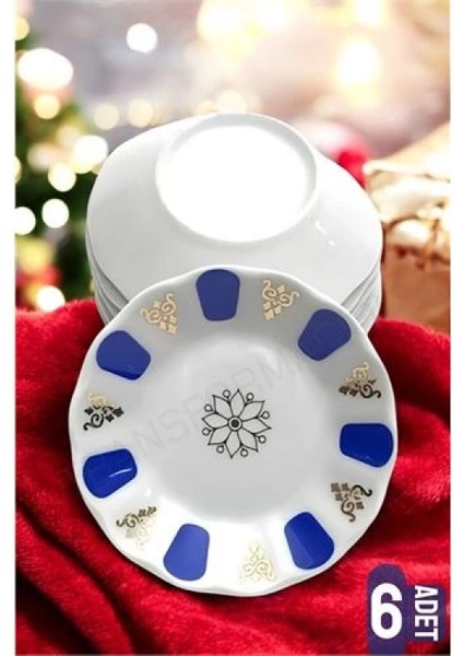 Melamin Çay Tabağı 6 Adet Geleneksel Türk Çay Bardağı Altlığı