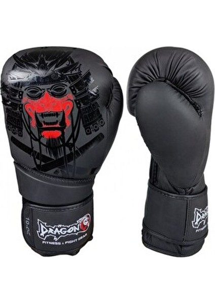 Yakuza Kick Boks Eldiveni Boks Eldiveni Siyah Renk Cırtlı Model Angerfist