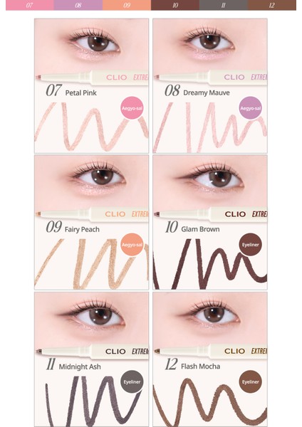 Suya Dayanıklı, Gün Boyu Kalıcı Kalem Eyeliner Clıo Extreme Gelpresso Pencil Liner (10 Glam Brown) fırsatları