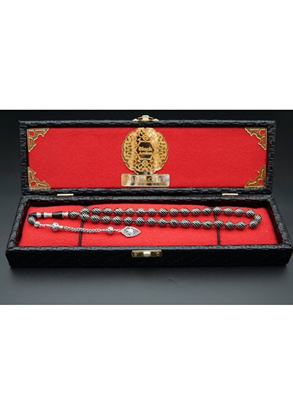 10'lu Badem Kesim Çeşmi Işleme Oltu Taşı Tesbih ST000146