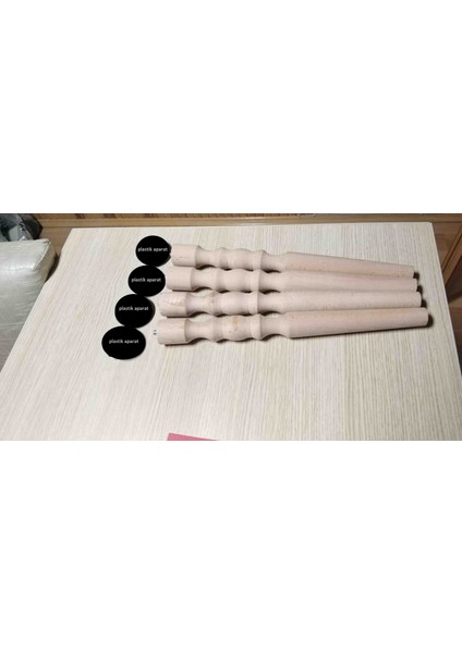 38CM 4'lük Ham Cnc Kesimli Desenli Masa&sehpa Ayağı fiyatları
