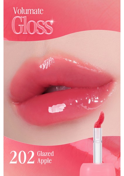Pigmentli, Parlak Bitişli Dolgunlaştırıcı Lip Gloss Clıo Volumate Gloss 202 Glazed Apple fiyatları