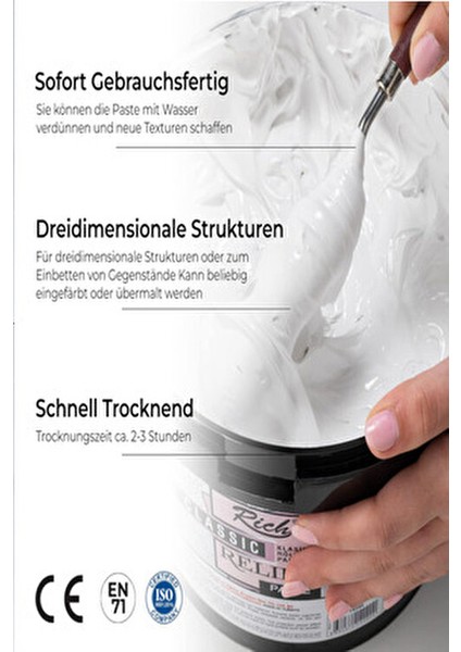 Rölyef Pasta 3,5 kg Büyük Kova Beyaz fırsatları