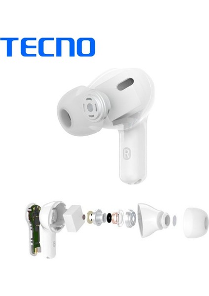 Tws Kablosuz Airbuds Kulaklık Beyaz Bt5.0 TCBD01 fırsatları
