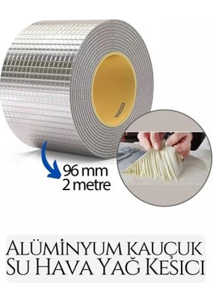 96 mm Su Hava Yağ Kesici Izolasyon Bandı 2 Metre