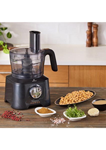 Premium 4 Bıçaklı Doğrayıcı, Mutfak Robotu, Doğrama, Karıştırma, Öğütme, Rendeleme, Dilimleme 2000W modelleri