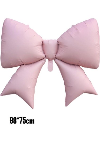 Pembe Kurdele Fiyonk Folyo Balon 98X75 cm fiyatları