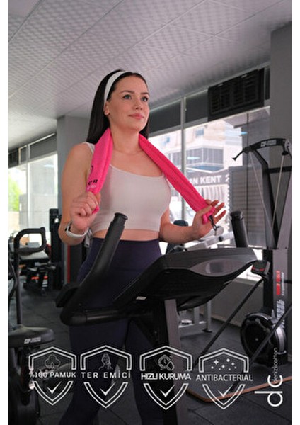 Nakışlı Sporcu Havlusu Pamuklu, Anti Bakteriyel, Ter Emici Fitness Plates Boks Tenis Spor Havlusu fırsatları