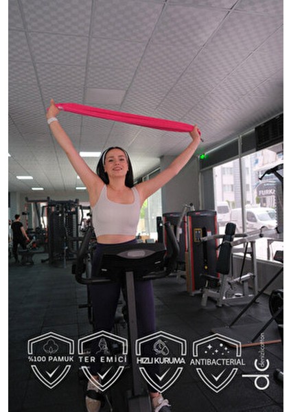 Nakışlı Sporcu Havlusu Pamuklu, Anti Bakteriyel, Ter Emici Fitness Plates Boks Tenis Spor Havlusu indirimleri