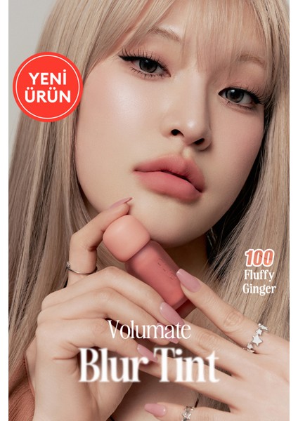 Blur Efekti Veren, Kadife Bitişli, Dolgunlaştırıcı Tint Clıo Volumate Blur Tint 100 Fluffy Ginger