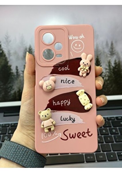 Xiaomi Redmi Note 12 Pro 5g Uyumlu Oyuncaklı Şeker Silikon Kılıf modelleri