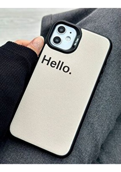 Iphone 11 Uyumlu Kaplama Hello Tasarımlı Yumuşak Silikon Kamera Korumalı Kılıf modelleri