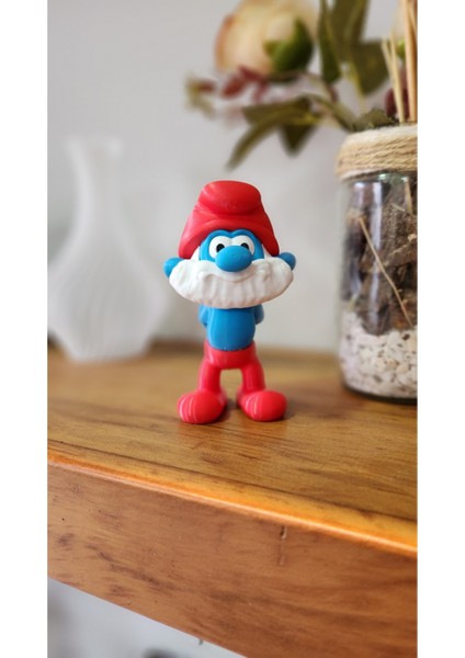 Şirin Baba Figürü – Grand Smurf Koleksiyonluk Model