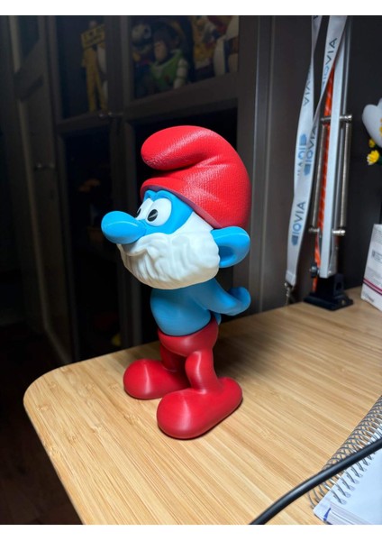 Şirin Baba Figürü – Grand Smurf Koleksiyonluk Model modelleri