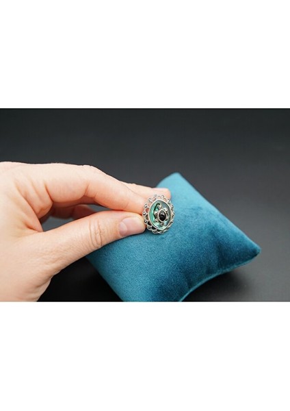 925 Ayar Kadın Zümrüt Yüzük SY0002 fırsatları