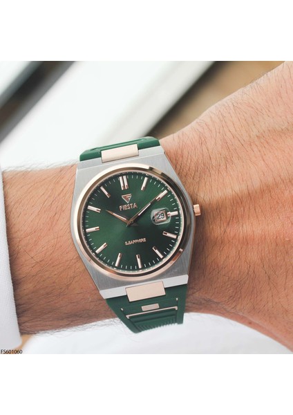 FS601060 Silikon Kordonlu Erkek Kol Saati