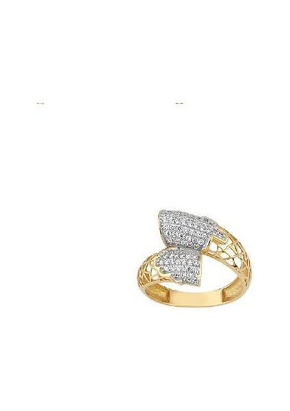 Altın Taşlı Set Yüzük