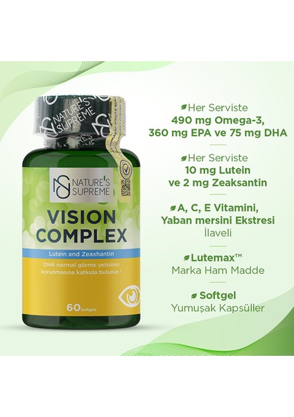 Vision Complex 60 Kapsül fiyatları