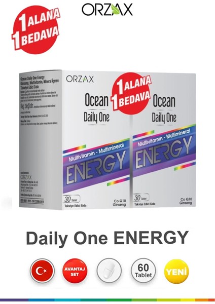 Ocean Daily One Energy 30 Tablet 1 Alana 1 Bedava