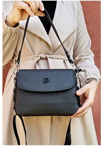 Justpolo Kadın Iki Askılı 4 Bölmeli El ve Omuz Çantası