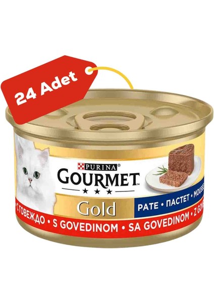 Kıyılmış Sığır Etli Yetişkin Kedi Konservesi 24X85GR 24LÜ