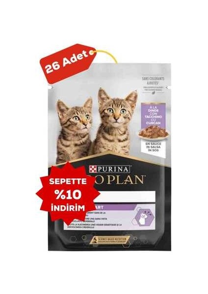 Pouch Sos Içinde Hindili Yavru Kedi Konservesi 26X85GR 26LI